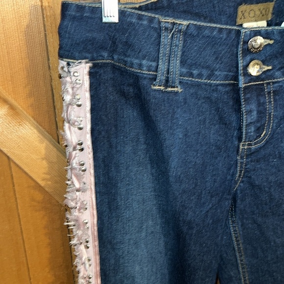 XOXO Bootcut Jeans Ribbon Down Sides 9/10 - Picture 3 of 8